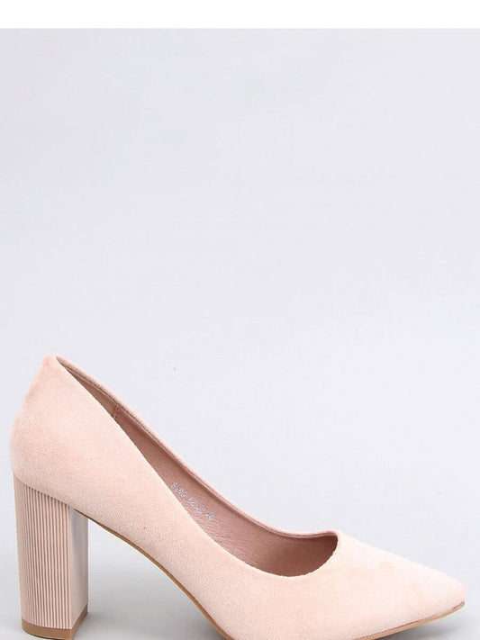 Inello Stylish Block Heel Suede Pumps