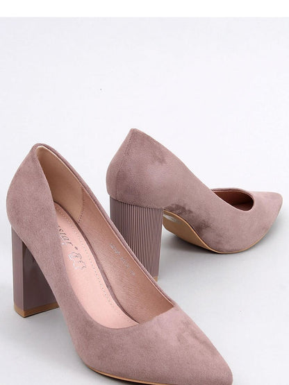 Elegant Eco-Suede Block Heel Pumps