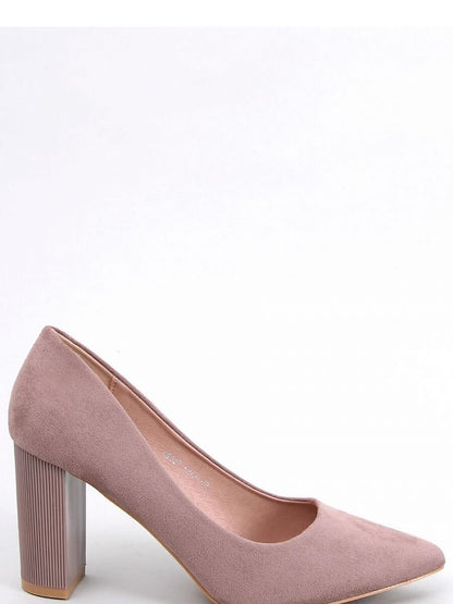 Elegant Eco-Suede Block Heel Pumps