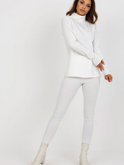 Lakerta Turtleneck Ribbed Blouse for Women