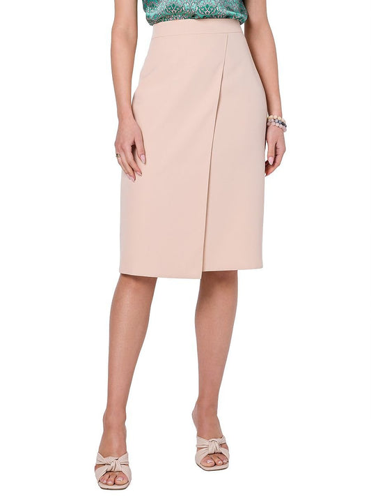 Skirt Stylove - A-line Asymmetrical Double Front Skirt with Comfortable Blend of Fabric