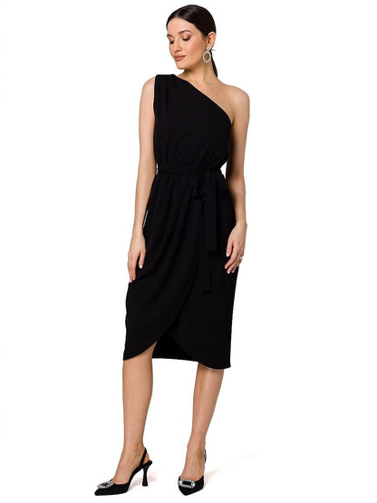 Elegant One-Shoulder Cocktail Dress