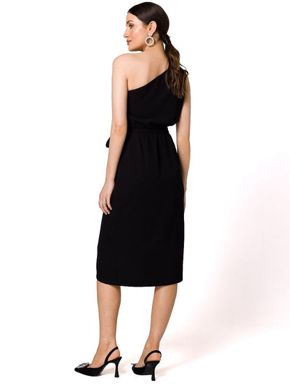 Elegant One-Shoulder Cocktail Dress