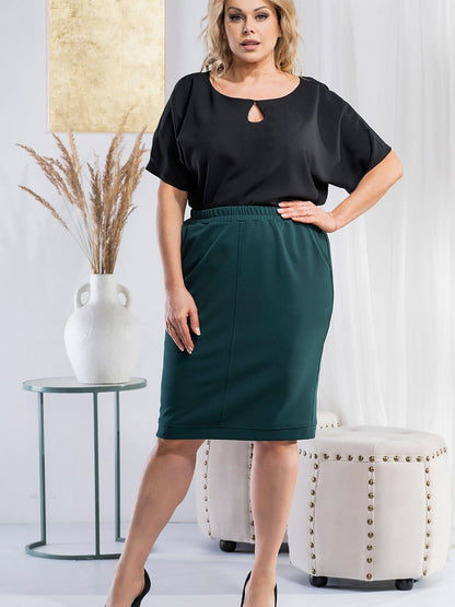 Eryka Knitted Pencil Skirt with Pockets