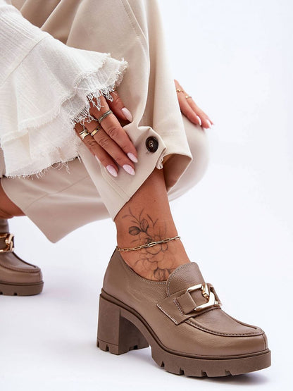 Heeled low shoes Step in style