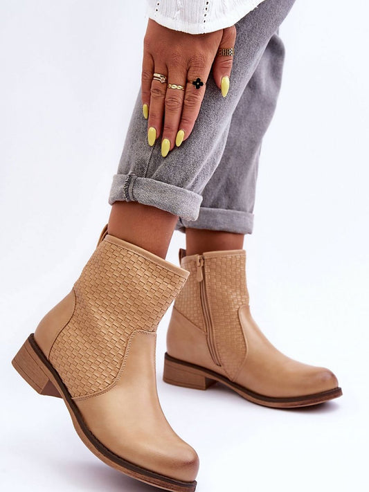 Step in Style Eco Leather Braided Boots