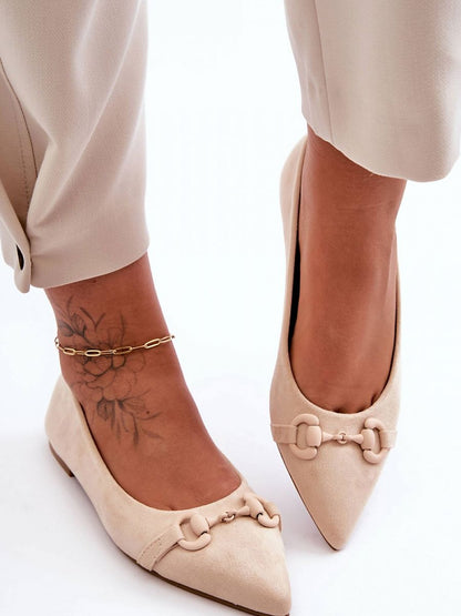 Step in Style: Eco-Suede Pointed Toe Ballet Flats