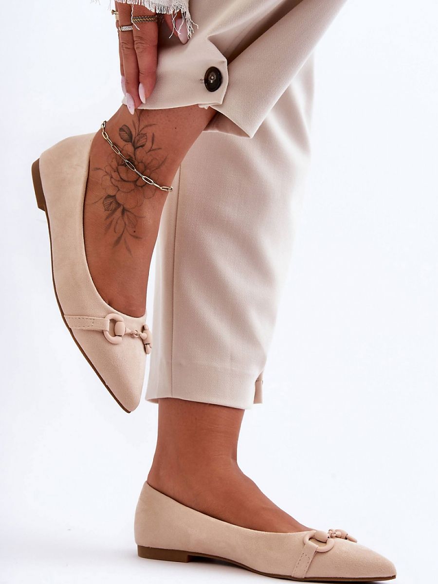 Step in Style: Eco-Suede Pointed Toe Ballet Flats