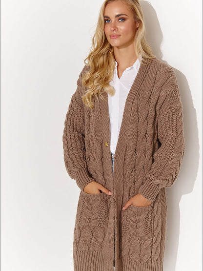 Makadamia Cardigan - Women's Checked Knit Jumper