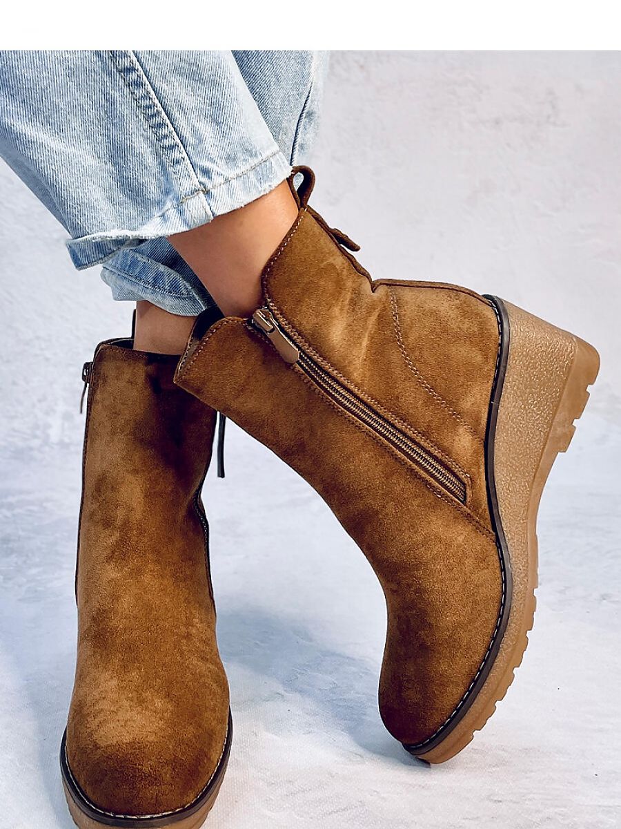 Buskin boots Inello: Women's Eco-Suede Heeled Ankle Boots