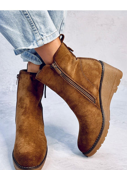 Buskin boots Inello: Women's Eco-Suede Heeled Ankle Boots