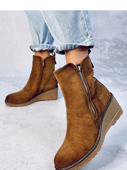 Buskin boots Inello: Women's Eco-Suede Heeled Ankle Boots