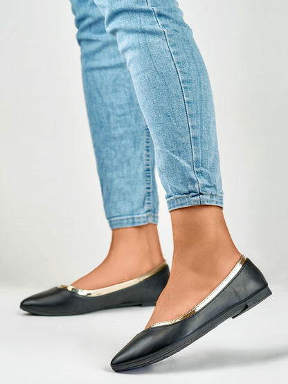 Elegant Eco-Friendly Black Ballet Flats