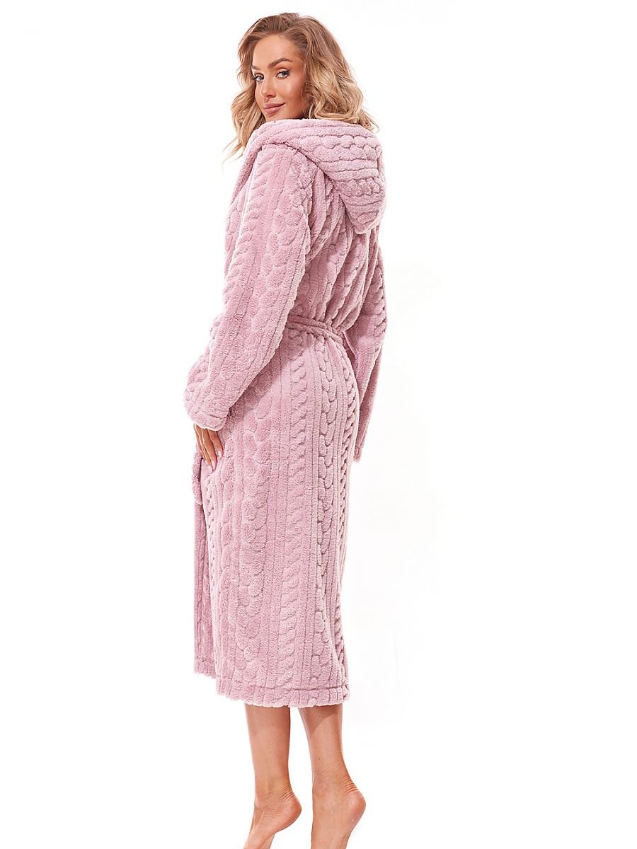 Luxury Quilted Hooded Bathrobe with Pockets