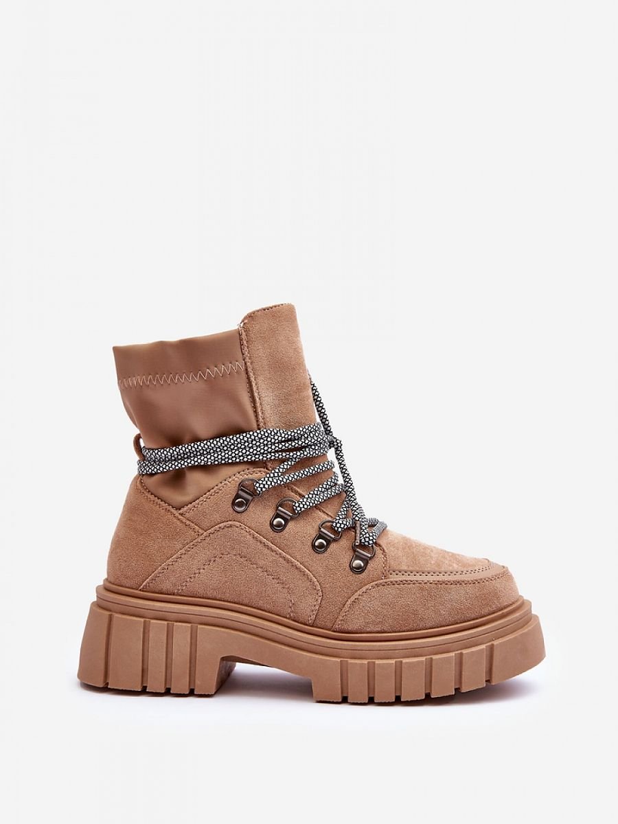 Step in style Eco-Suede Platform Heeled Boots