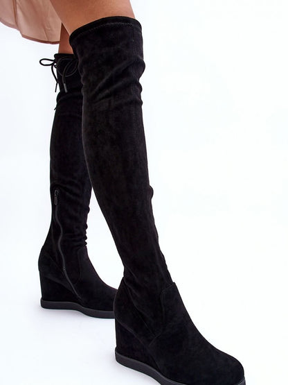 Buskin boots Step in style: Knee-high Women's Slip-on Boots