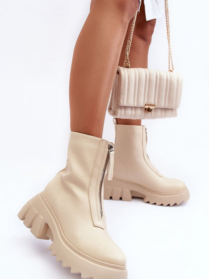 Step into Fashion Eco Leather Platform Boots