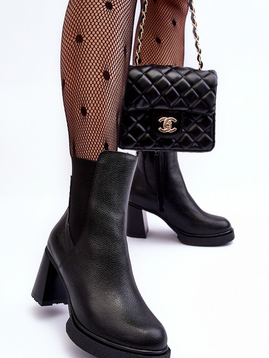 Step in Style Leather Platform Boots