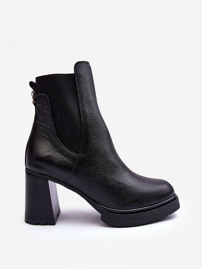 Step in Style Leather Platform Boots