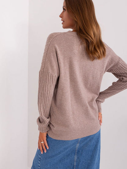 Jumper AT: Women's Elegant Variegated Texture Jumper