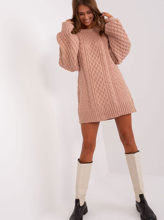 Long Jumper AT: Oversized Knitted Dress