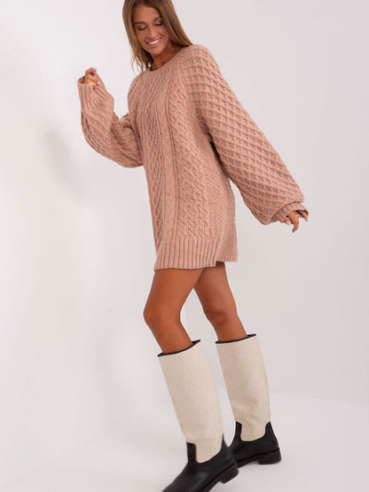 Long Jumper AT: Oversized Knitted Dress