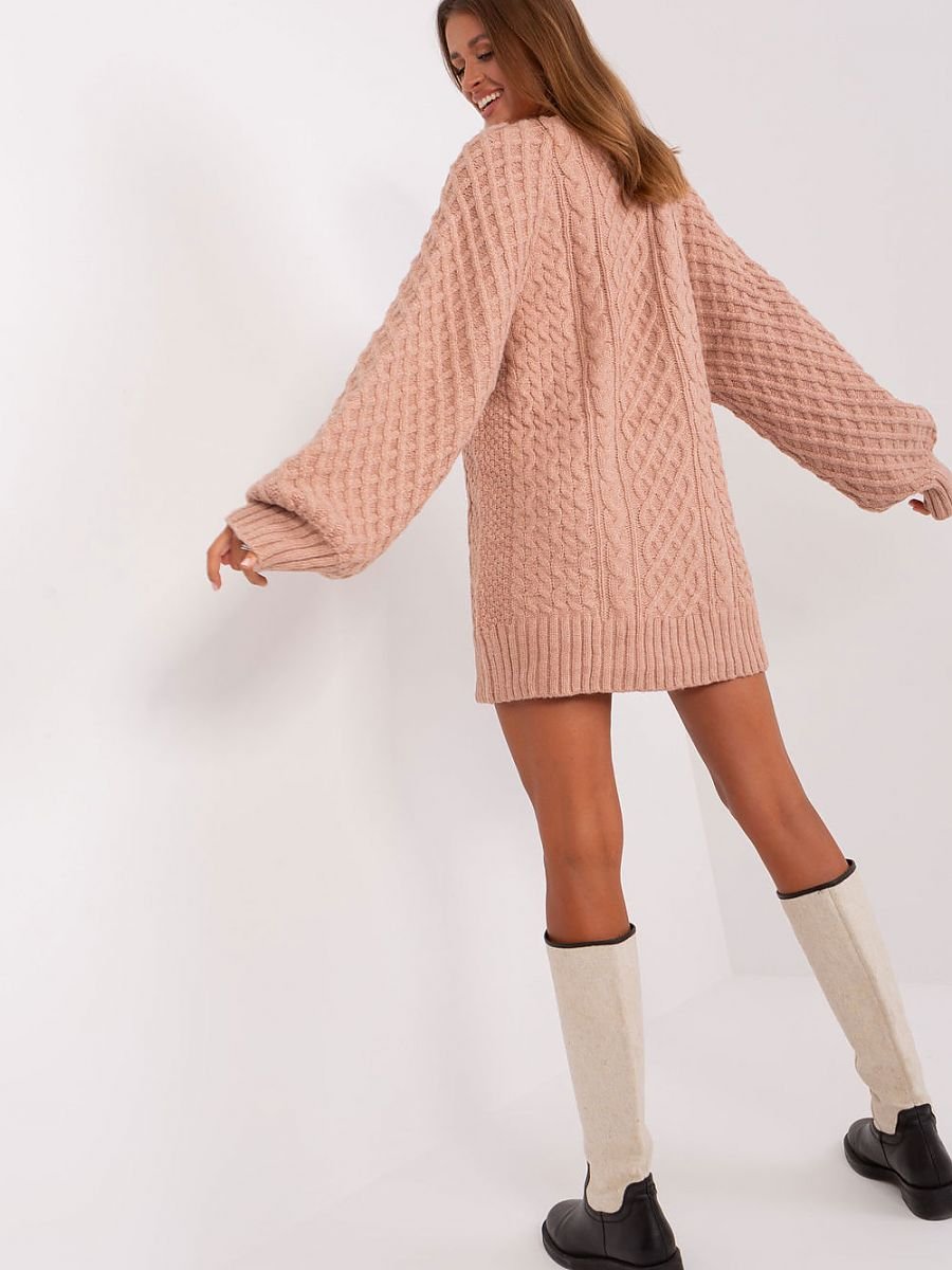 Long Jumper AT: Oversized Knitted Dress