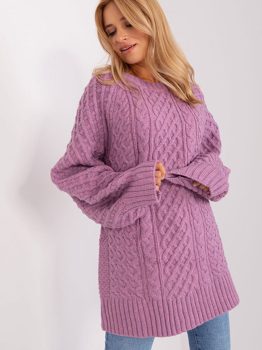 Long Jumper AT: Oversized Knit Sweater Dress