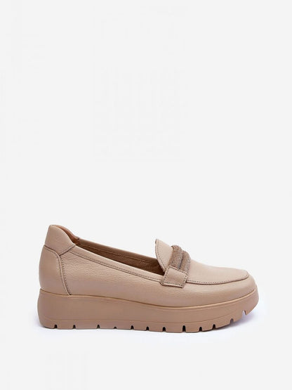 Low Shoes: Elegant Slip-On Platform Half Shoes for Women