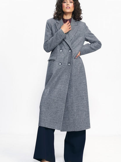 Coat Nife - Elegant Oversized Gray Coat