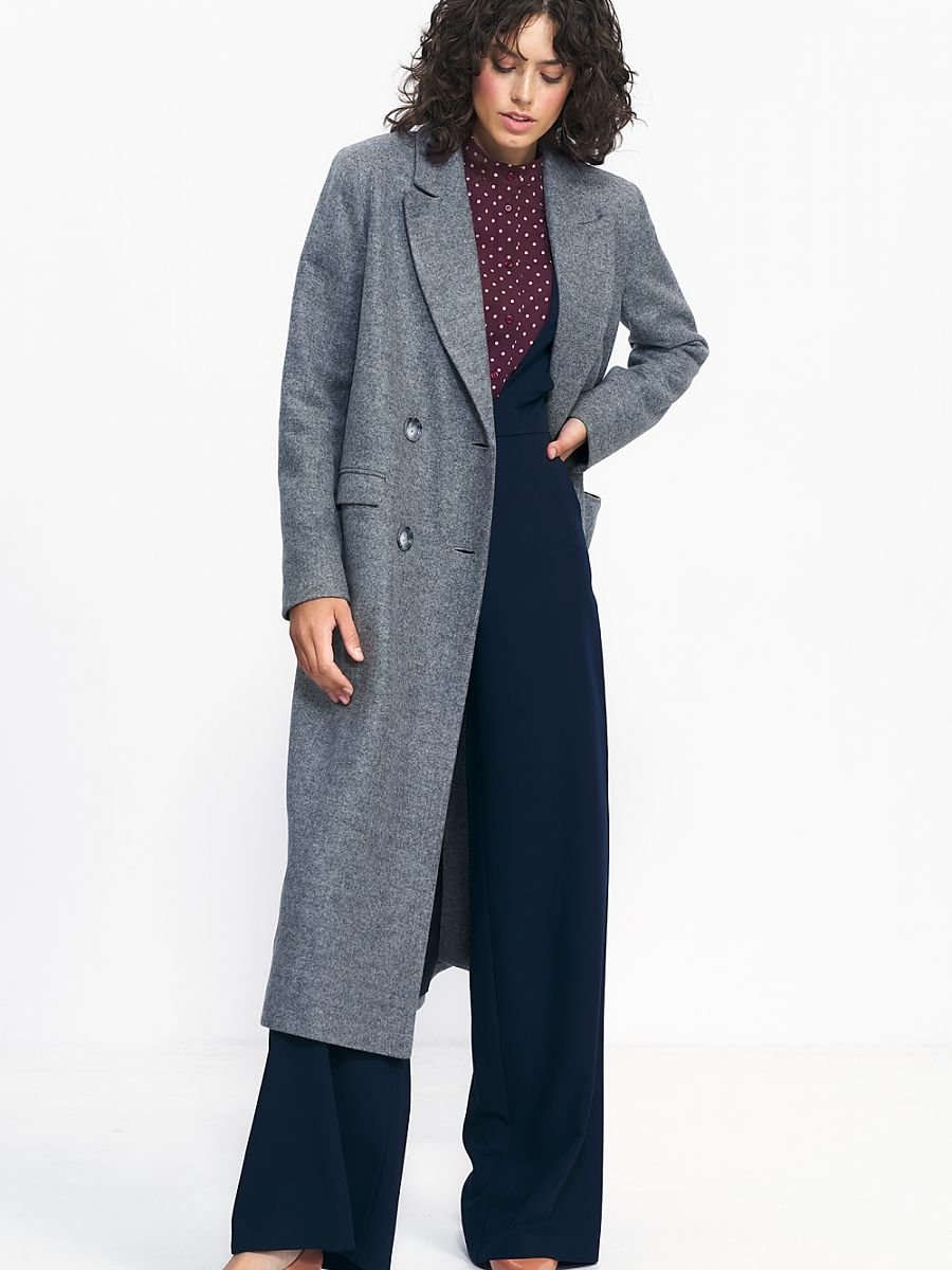 Coat Nife - Elegant Oversized Gray Coat