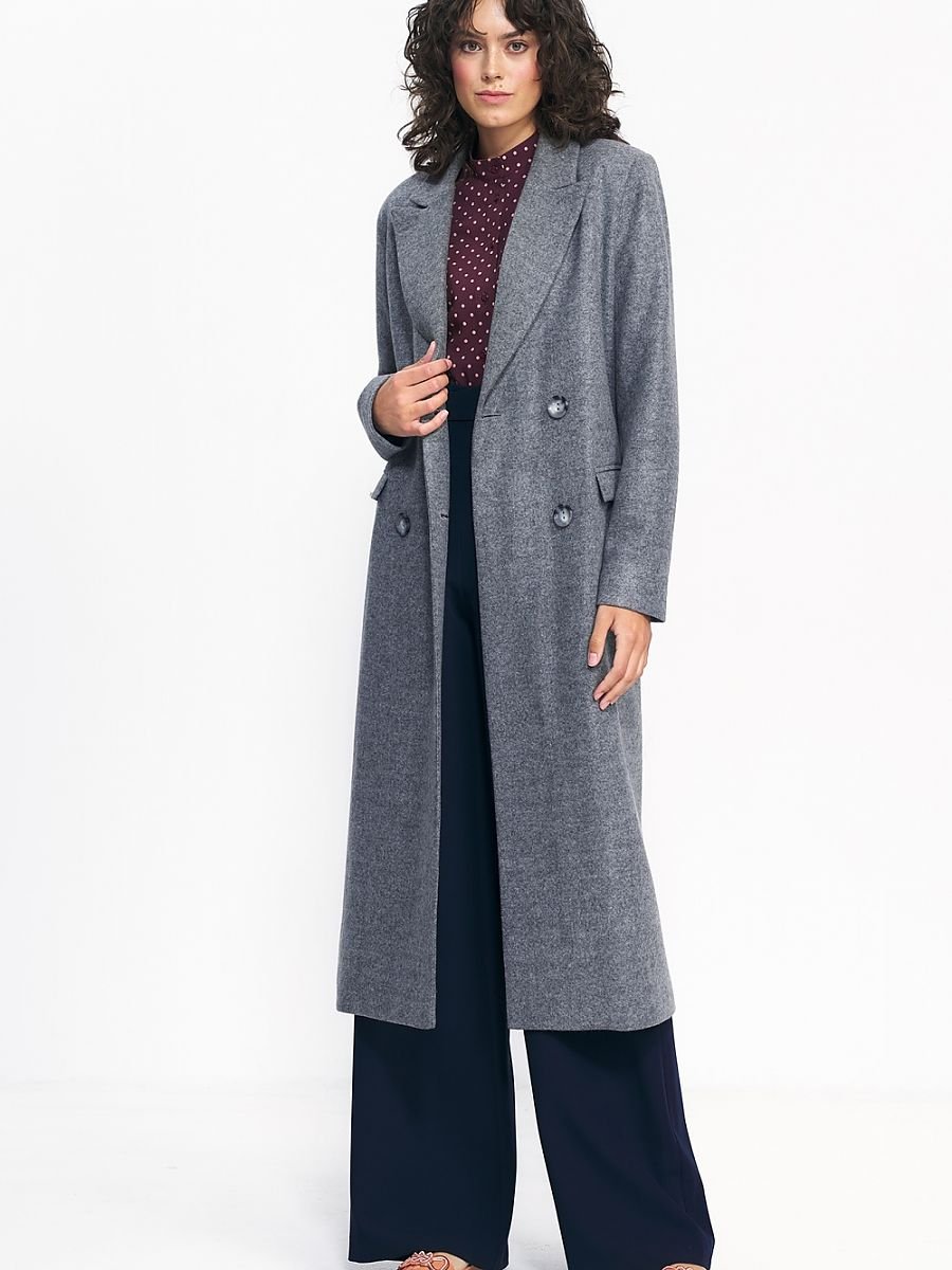 Coat Nife - Elegant Oversized Gray Coat