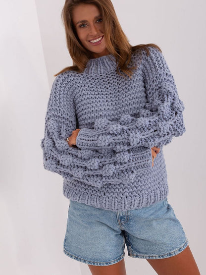 Jumper AT: Versatile Women's Jumper with Puffed Sleeves