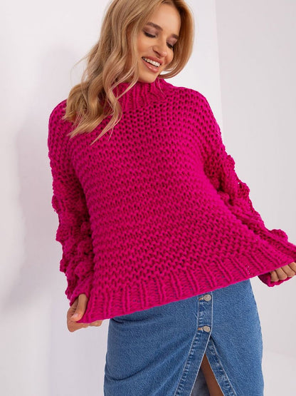 Jumper AT: Women's Versatile Polyester Jumper with Puffed Sleeves