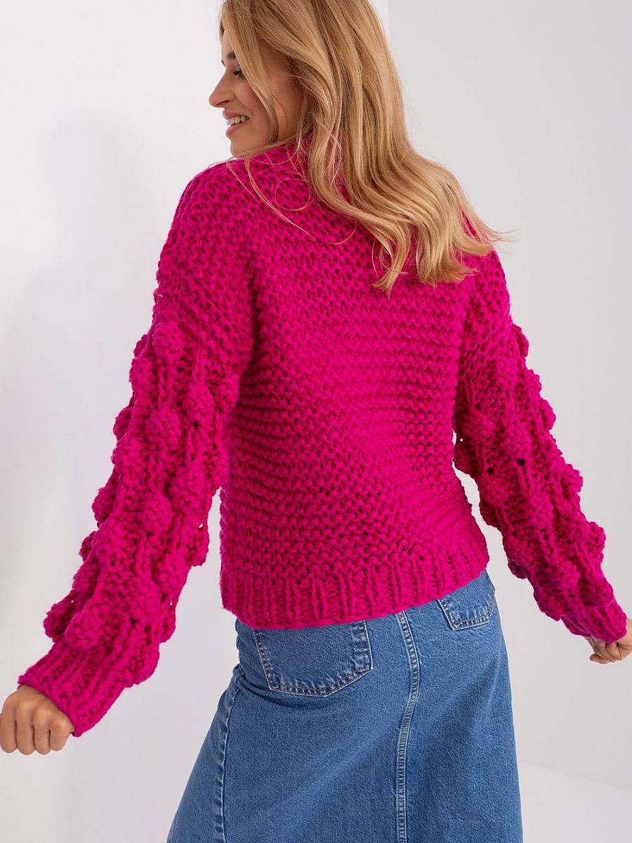 Jumper AT: Women's Versatile Polyester Jumper with Puffed Sleeves