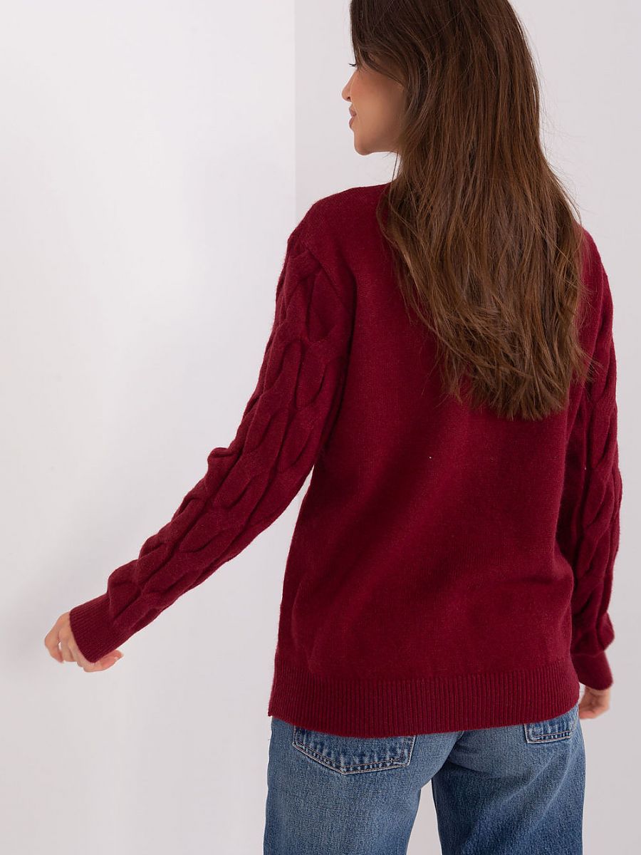 Jumper AT: Women's Textured Half Turtleneck Sweater