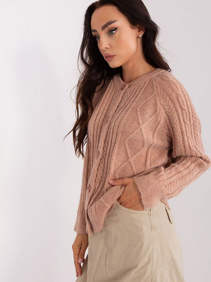 Textured Button-Front Women's Cardigan