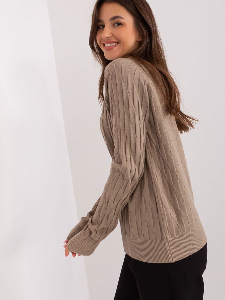 Jumper AT: Women's Variegated Texture Polyester Jumper