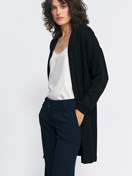 Cozy Black Knit Cardigan with Endless Styling Options